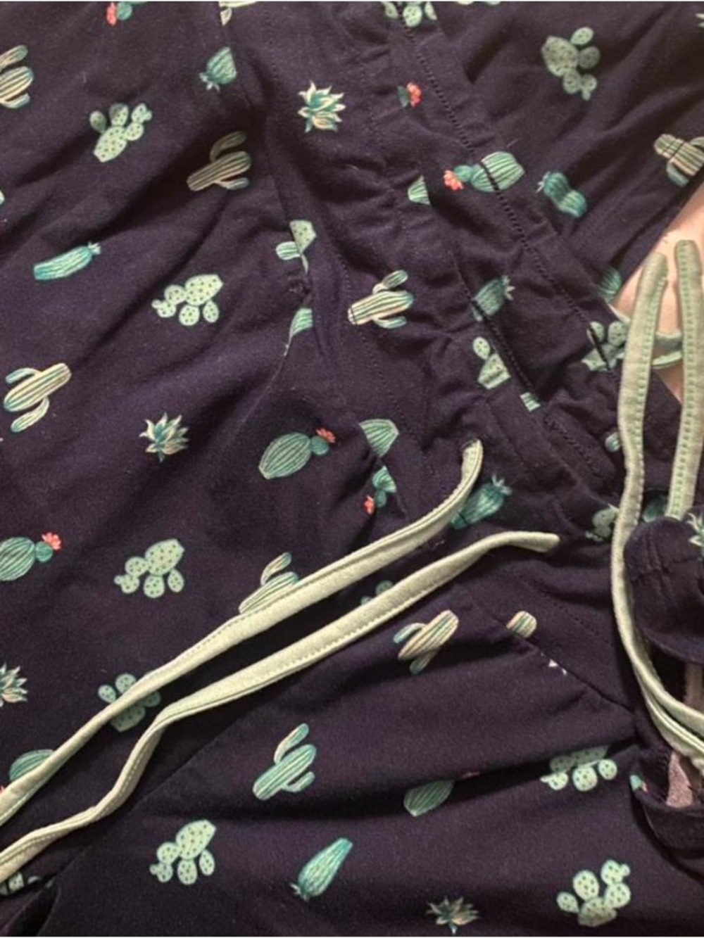 Succulent Pattern Pajama Pants